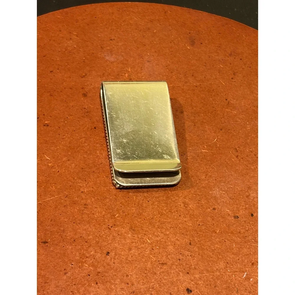 Vintage Southwestern Turquoise Sterling Silver Wirework Spiral Money Clip Mens